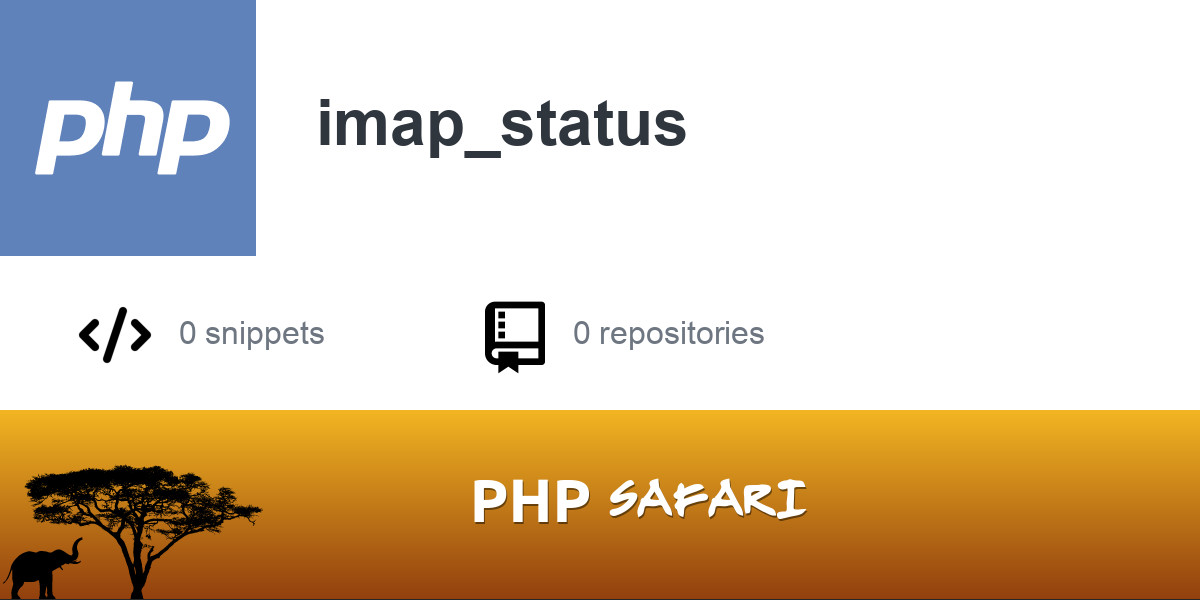 PHP function - imap_status | Better PHP