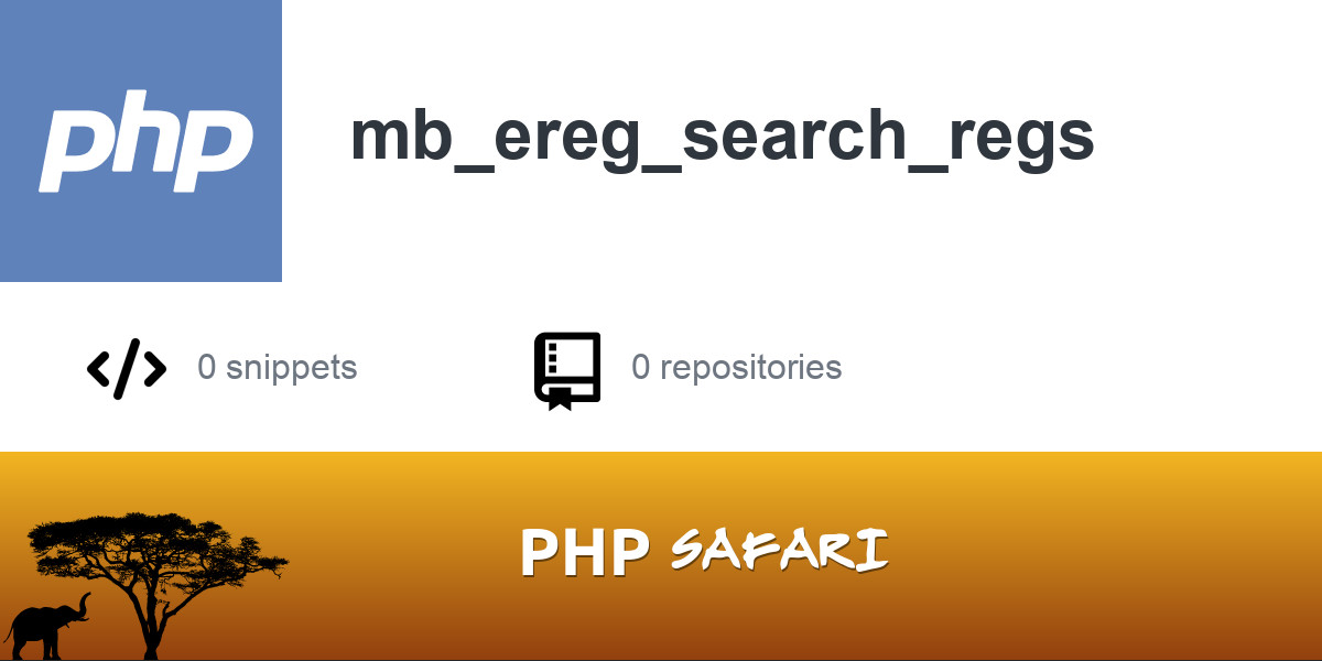 PHP function - mb_ereg_search_regs | Better PHP